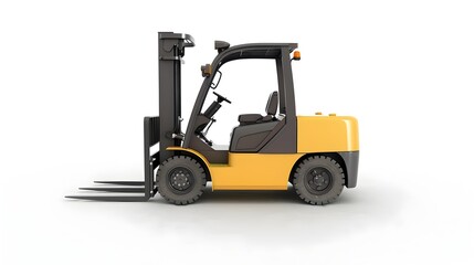 Fototapeta premium Powerful Modern Forklift for Efficient Warehouse