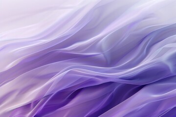 Abstract purple and white gradient background with flowing fabric