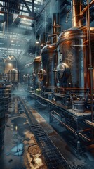 A distillery where spirits are aged using time travel to speed up the process