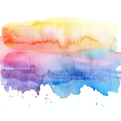 Abstract Watercolor Background. Rainbow watercolor, abstract wall art. Holi Background