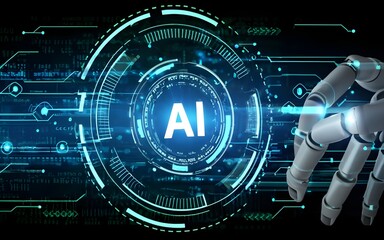 AI-Enhanced for Future. tech symbolizing integration of artificial intelligence in the development of future healthcare and advanced treatments, stock photos, life stock, stock images	