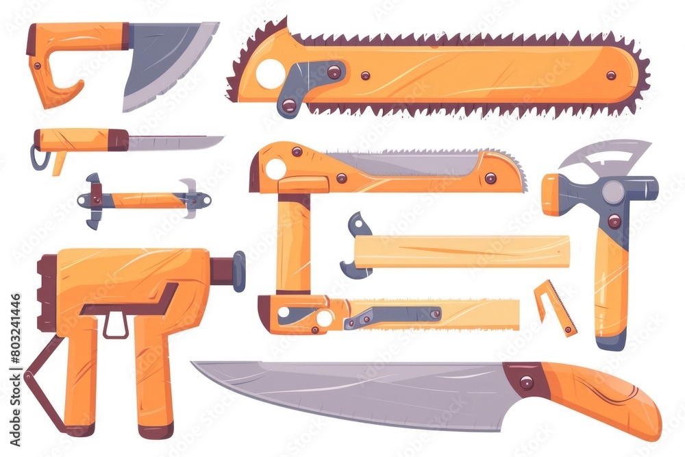 Aufkleber Collection of different types of hand tools for various projects