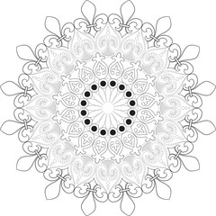 Vector Mandala Coloring Pages & Books