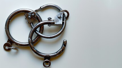 The equipment used by police to apprehend criminals is handcuffs