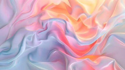 Obraz premium Smooth Pastel Colored Abstract Flowing Background with Ethereal Hues and Feminine Aesthetic