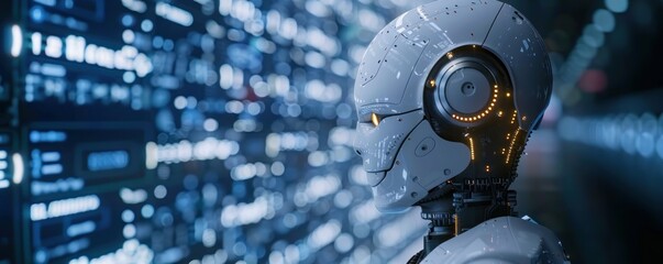 Fototapeta premium Consider the ethical implications of AI and technology in education and finance