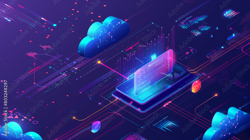 Poster cloud-based data analytics platforms, processing large volumes of data to extract valuable insights 