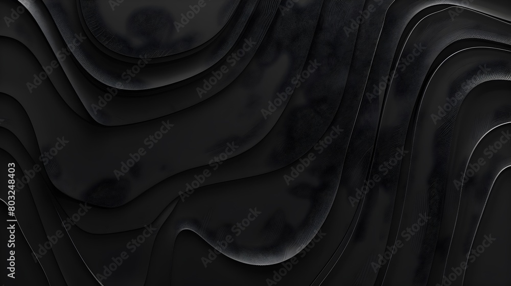Poster minimalist abstract black and white graphic poster design with flowing wave patterns and curves