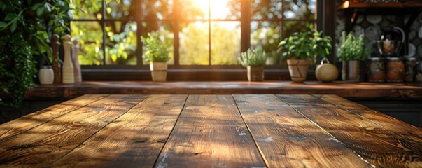 Fototapeta premium simple wooden table background