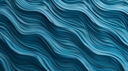 Fototapeta premium Deep Aqua Wave Texture Abstract Background with Flowing Fluid Patterns and Gradient Colors