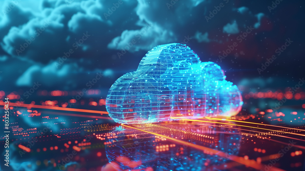 Poster cloud-native development, with applications designed and built specifically for cloud environments, 