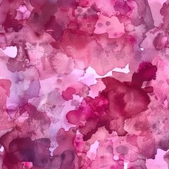 Close-up view of a vibrant watercolor painting with red and pink flowers. Ideal for floral design projects
