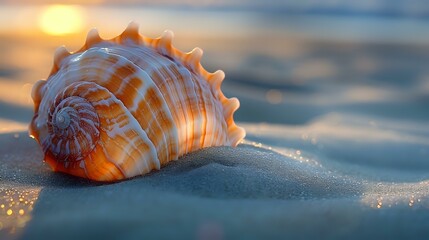 Serene Seashell on Delicate Sand
