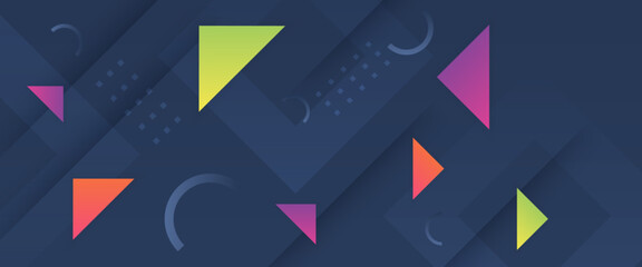 Colorful gradient color abstract background. Dynamic shapes composition. Vector illustration