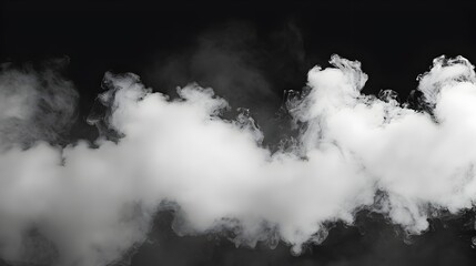 Mysterious Foggy Layer Billowing Across Dark Background