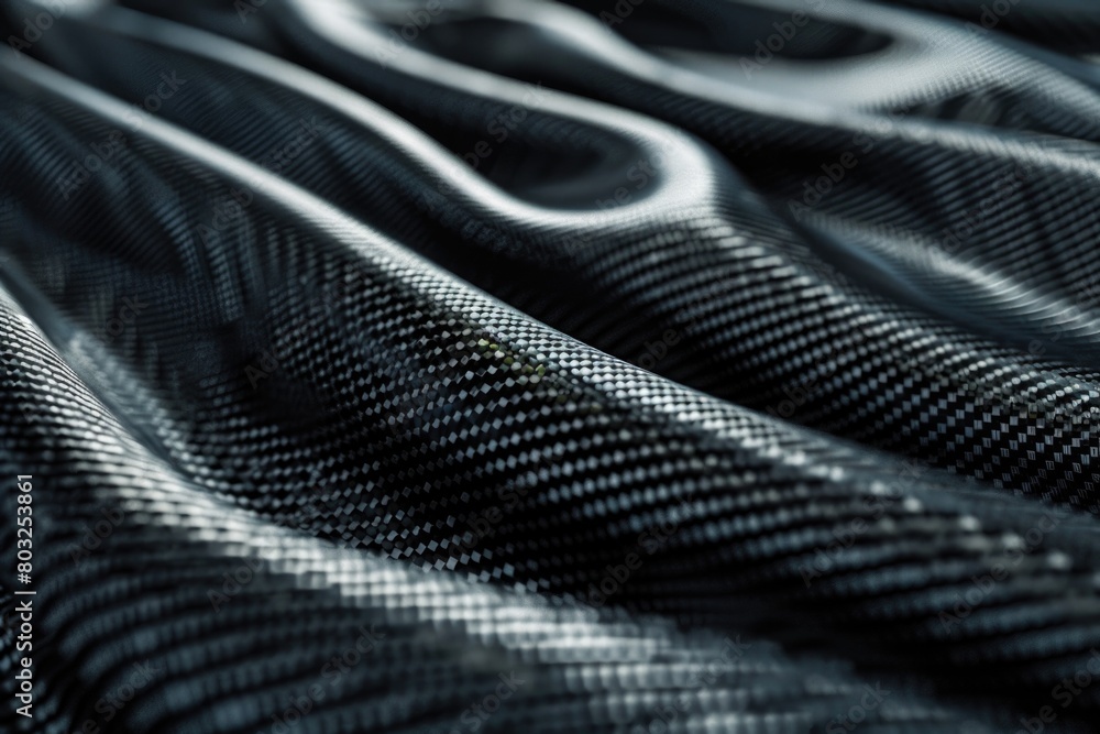 Poster close-up of black and white fabric texture. suitable for backgrounds and textures