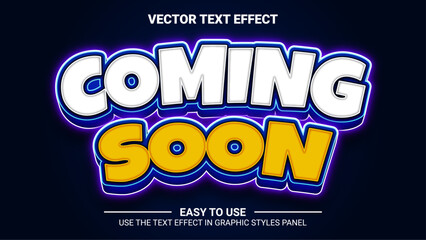 3d coming soon editable text effect