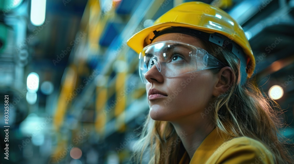 Poster as a team of project engineers and female workers, the factory is tasked with increasing productivit