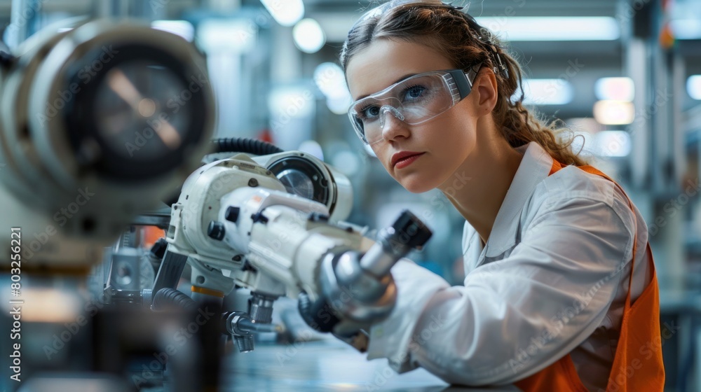 Poster as a team of project engineers and female workers, the factory is tasked with increasing productivit
