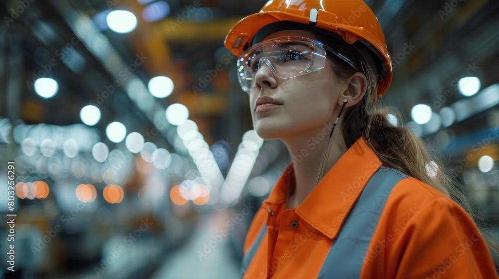 Poster as a team of project engineers and female workers, the factory is tasked with increasing productivit