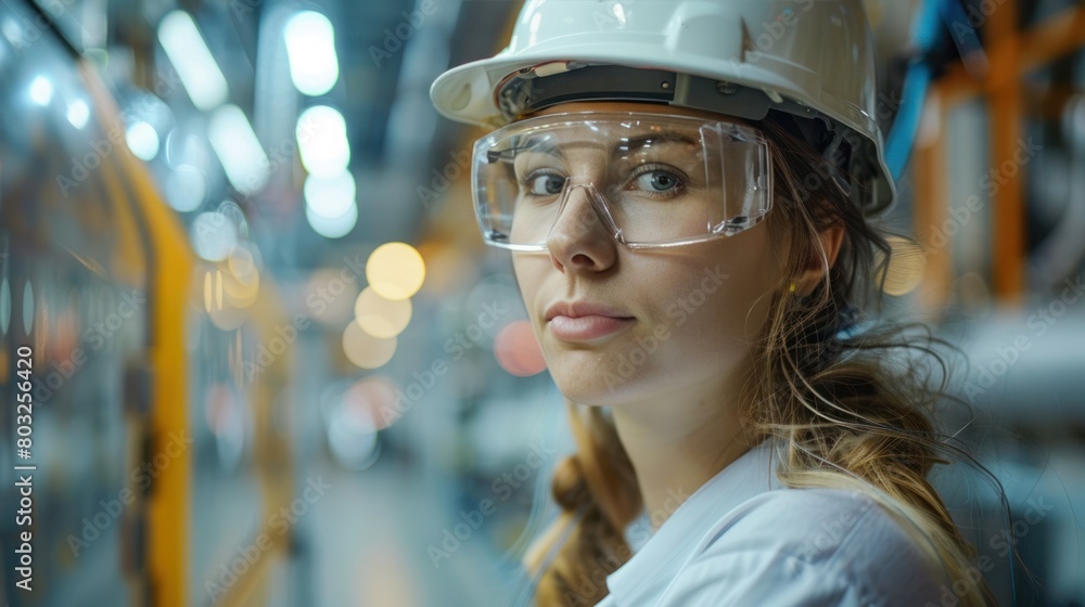Poster as a team of project engineers and female workers, the factory is tasked with increasing productivit