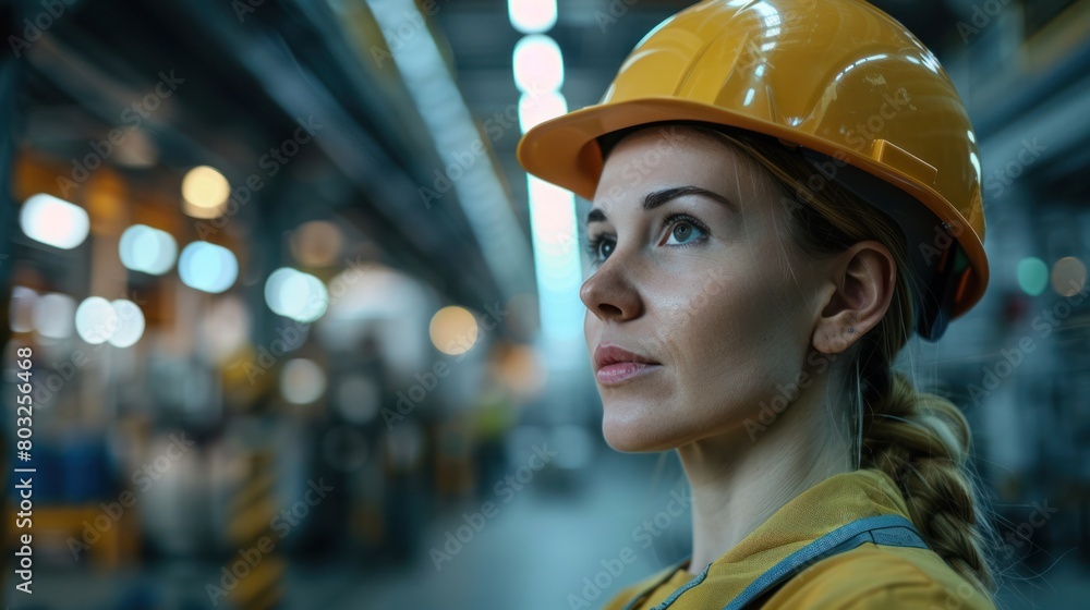 Poster as a team of project engineers and female workers, the factory is tasked with increasing productivit