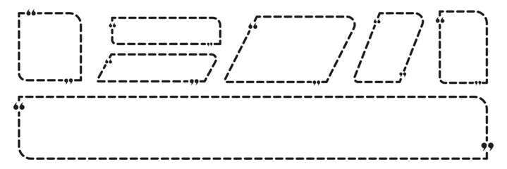 Quote box frame, big set. Quote box icon. Texting quote boxes. Blank template quote text info design boxes quotation bubble blog quotes symbols. Creative vector retro marks collection. 11:11