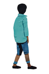Naklejka premium PNG Art painting kid creativity.