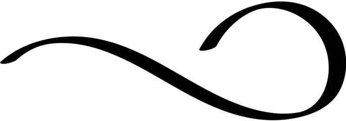 Сurly element swirl icon .Calligraphic swirl icon .Swoosh and swash symbol. 