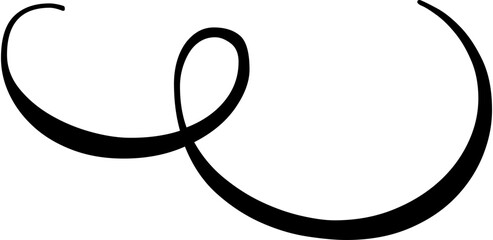 Сurly element swirl icon .Calligraphic swirl icon .Swoosh and swash symbol. 