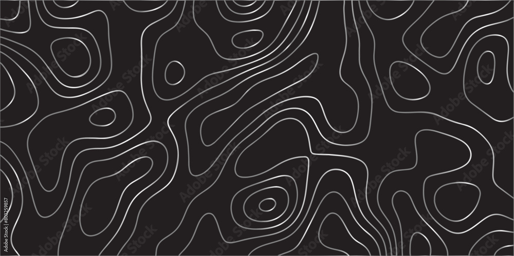 Poster abstract design with black and white abstract papercut and multi-layer cutout geometric pattern on v