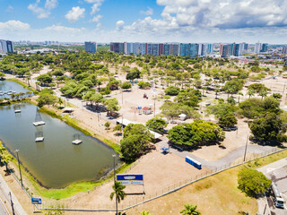 Aracaju - Sergipe. Aerial view of Sementeira park