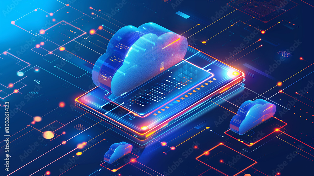 Poster cloud-based backup and recovery solutions, ensuring data protection and resilience against unforesee
