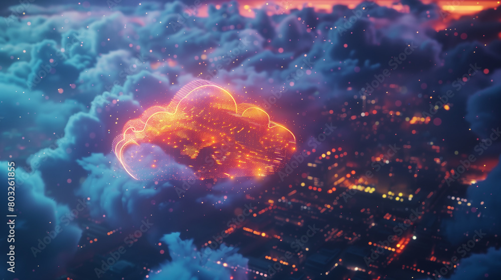 Poster cloud-based backup and recovery solutions, ensuring data protection and resilience against unforesee