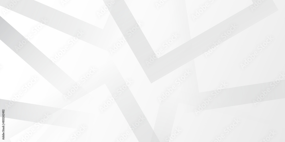 Poster white and grey abstract modern background design. Elegant gray and white squares pattern. Grey, white stripe background geometry shine and layer element vector for presentation design.