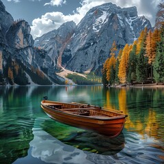 boat on a lake