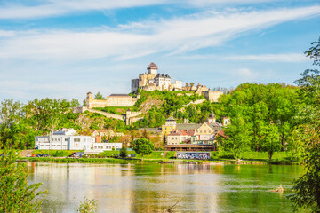 Trencin Castle in Trencin city in western Slovakia.