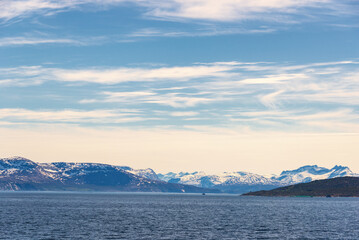  northern norway:nature sceneries on the road from Fauske to Narvik