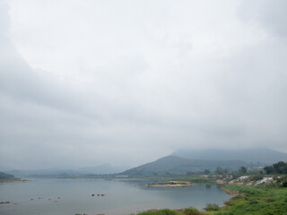 The banks of the Mekong River are dotted with islands.