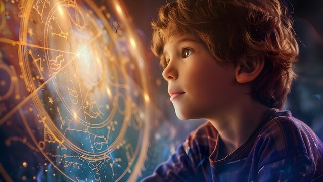 Astrology for kids Zodiac signs and birth horoscope for children . Concept Astrology, Kids, Zodiac Signs, Birth Horoscope, Children