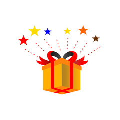 Vector graphic of illustration of a gift box or present. This vector is perfect for banners, templates, advertisements, covers, decorations, wallpapers, t-shirt designs, presentations and business etc