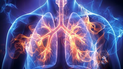 The Importance of Respiratory Health: How Lung Diseases and Smoking Can Affect You. Concept Respiratory Health, Lung Diseases, Smoking, Health Education, Preventive Measures