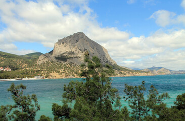 Mount Sokol, also known as Kush-Kaya, is located in Crimea between the village of Novy Svet and the city of Sudak.