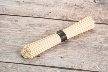 Raw asian udon noodle for cooking