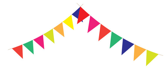 Cinco de Mayo paper flag card for celebration party on Mexico holiday. Cinco de Mayo banner with buntings  element.