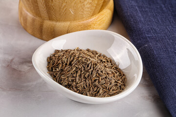 Zeera seeds in the bowl