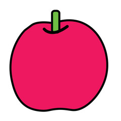 red apple