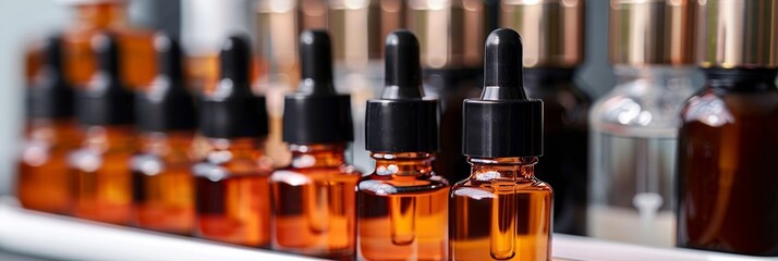 Efficient cosmetic bottle manufacturing line in a standardized factory environment