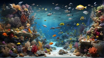 An in-depth scientific depiction of biodiversity and the marine ecosystem