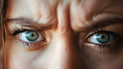 Intense Blue-Eyed Stare of Contemplation and Annoyance